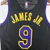22/23 LAKERS BROWNIES # 9 Black City EditionTop Quality Hot Pressing NBA Jersey(城市黑、圆领)