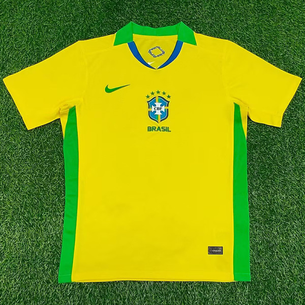 25/26 Brazil Home  Fans Soccer Jersey
