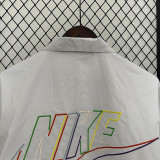 2024 New NK White Grey Windbreaker(后背带彩字、彩标）