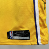 LAKERS DONCIC'#77 Yellow (With star markings)Top Quality Hot Pressing NBA Jersey(侧带星标）