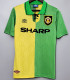 1992/1994 Man Utd Away Green Retro Soccer Jersey