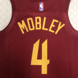22/23 Cleveland Cavaliers MOBLEY #4 Red Top Quality Hot Pressing NBA Jersey