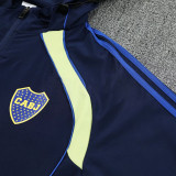 25/26 Boca Juniors Royal Blue Hooded Windbreaker Tracksuit