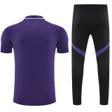 25/26 Man Utd Purple polo shirts pants suit