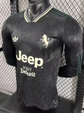 25/26 JUV Third  Long Sleeve Player Version Soccer Jersey(带广告)