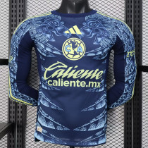 25/26 Club America  Away  Long Sleeve  Player Version Soccer Jersey