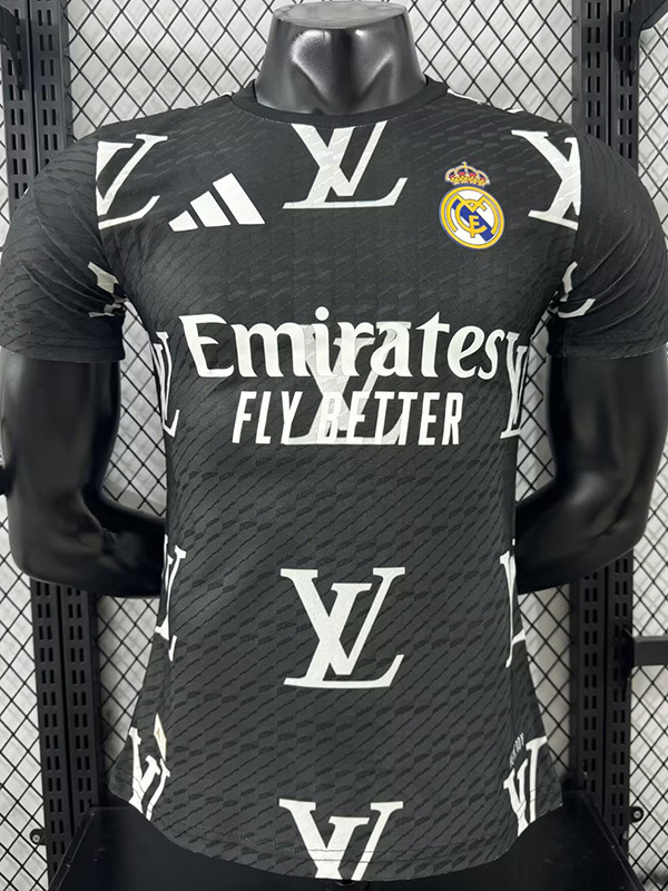 25/26 RMA Letter Edition Black  Player Version Soccer Jersey