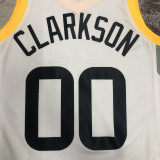 22/23 JAZZ CLARKSON #00 White Top Quality Hot Pressing NBA Jersey