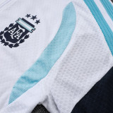 26/27 Argentina White Half Pull Player Version Training Short Suit(半拉球员版)