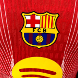 25 /26 BAR Red  Special Edition  Player Version Soccer Jersey(大胸黄花）