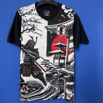 25/26 Japan Black and White Warrior Fans Soccer Jersey
