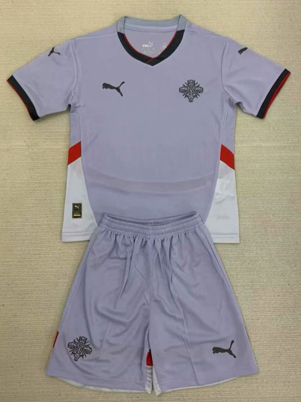 2024 Iceland Away Kids Soccer Jersey