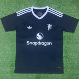 24/25 Man Utd Black Goalkeeper Fans Soccer Jersey