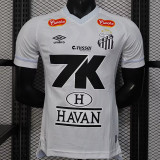 25/26 Santos FC Home Player Version Soccer Jersey(Print All Sponsor)(7K、背上NVA~SRTE)