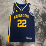22/23 WARRIORS WIGGINS #22 Dark blue Top Quality Hot Pressing NBA Jersey (Trapeze Edition)