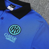 25/26 INT Blue polo shirts pants suit
