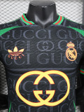 24/25 RMA Black Gucci Player Version Soccer Jersey