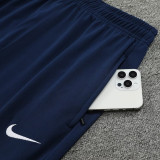 24/25  PSG Royal blue Kids Half Pull Tracksuit  (童装、半拉链)