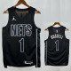 22/23 Nets NETS#1 Black Flying Man Edition Top Quality Hot Pressing NBA Jersey