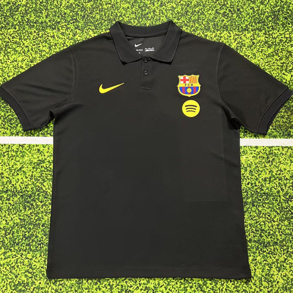 25/26 BAR Black Polo Shirt