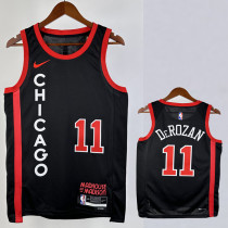 23/24 BULLS DE ROZAN #11 Black City Edition Top Quality Hot Pressing NBA Jersey