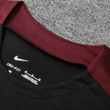 24/25 PSG Black Tank top and shorts suitblack