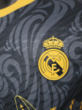 24/25 RMA Black Pattern Player Version Soccer Jersey