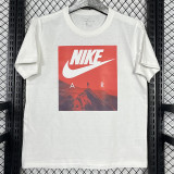 2025 T257 Mountaini NK White  Pure Cotton  Blue T-shirt