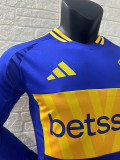 24/25 Boca Juniors Home Player Version Long Sleeve  Soccer Jersey(长袖)