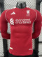 25/26  LIV Home  Long Sleeve   Player Version Soccer Jersey