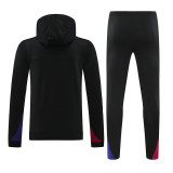 24/25  BAR Black Hooded  Tracksuit(白色胸花）