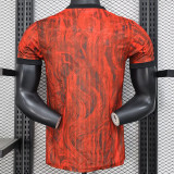 25/26 Man Utd Maroon Special Edition Player Version Soccer Jersey(黑圆领）