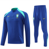 24/25  Brazil Blue Half Pull Tracksuit  (半拉链)