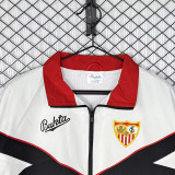 1992/1993 Sevilla White Black Retro Windbreaker