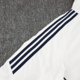 24/25 Argentina White Hooded Cotton Coat (金标)连帽棉衣