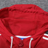 24/25 LeverKusen Red Black Windbreaker