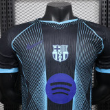 25/26 BAR  Special Edition Black Player Version Soccer Jersey(蓝胸花）