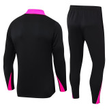 24/25 CHE Black Purple Half Pull Tracksuit  (半拉链)