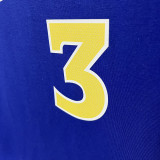 2025 T259 Warriors  PAUL #3 NK Blue  Pure Cotton  Blue T-shirt