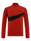 2024 NK Red Black Half Zipper Sportswear # NB07(半拉链)