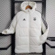 23/24 Man Utd White Hooded Cotton Coat Black Edge (黑色边) 棉衣