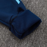24/25  ARS Dark Blue Hooded  Half Pull Tracksuit(Add Fluff)  (半拉链、加绒F607)