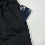 24/25 Black Flying Man Logo Black Cotton shorts(001、黑飞人标、全棉)