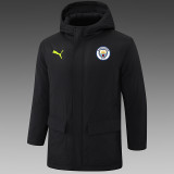 24/25 Man City Black Hooded Cotton Coat G242绿色彪马