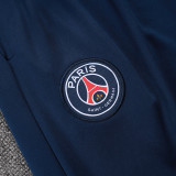 25/26 PSG Royal Blue Half Pull Tracksuit#E25147  (肩蓝、半拉链)