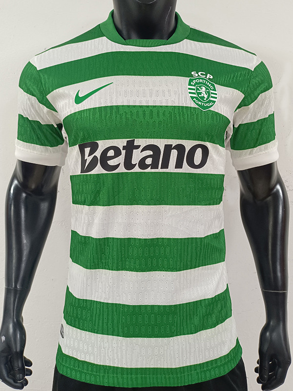 25/26 Sporting Lisbon Home Player Version Soccer Jersey