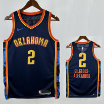 24/25 OKC Thunder ALEXANDER # 2 City Edition Top Quality Hot Pressing NBA Jersey