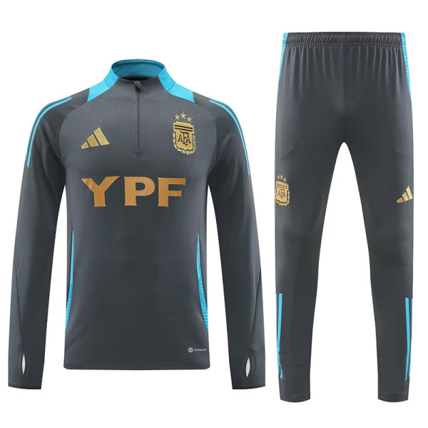 24/25 Argentina Grey Half Pull Tracksuit (半拉链)