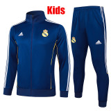 25/26 RMA Blue Retro  Kids Jacket Tracksuit#E2549童装