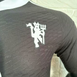 24/25 Man Utd Black Goalkeeper  Player Version Soccer Jersey